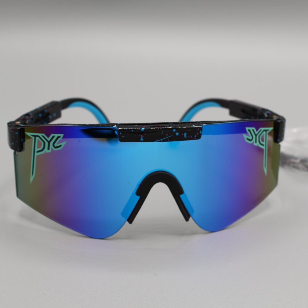 Blue Polarized Sunglasses Viper Pit Style NEW (no box)